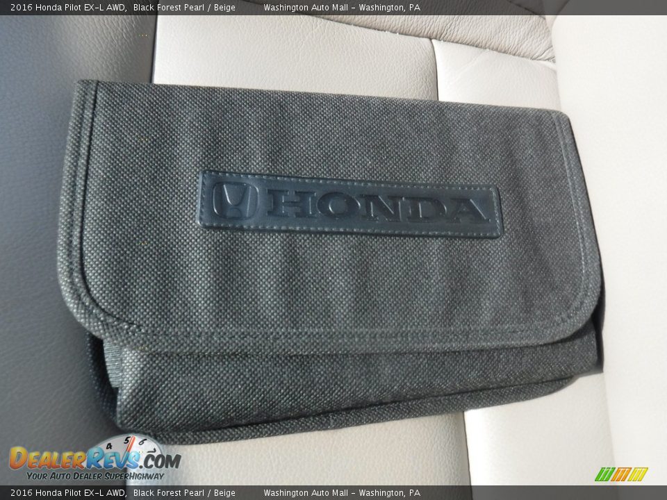 2016 Honda Pilot EX-L AWD Black Forest Pearl / Beige Photo #28
