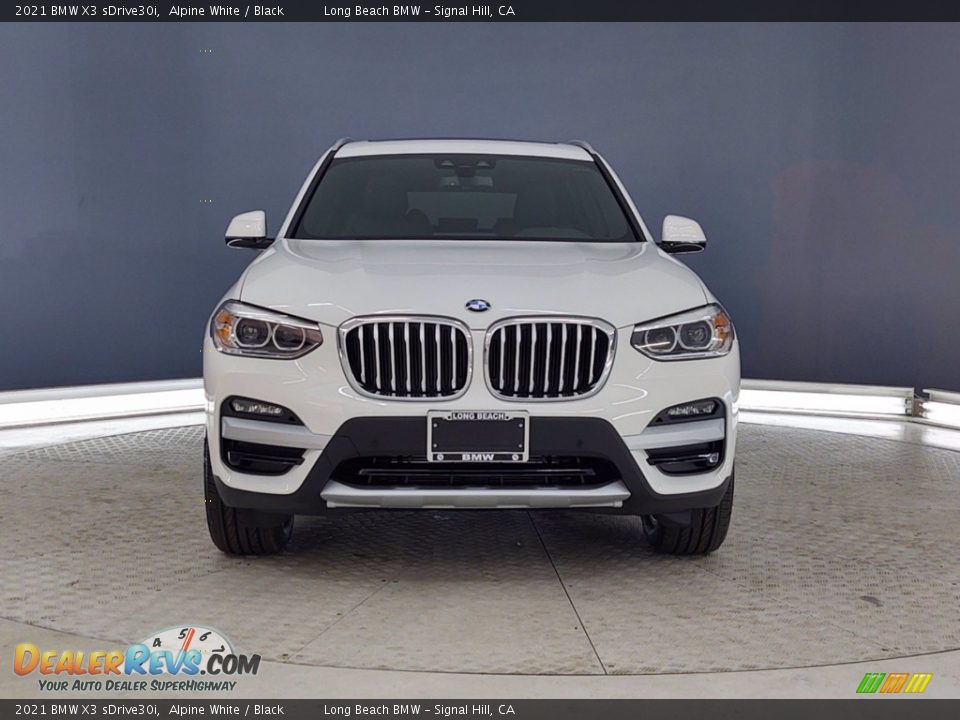 2021 BMW X3 sDrive30i Alpine White / Black Photo #2