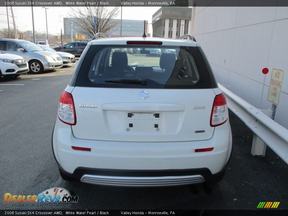 2008 Suzuki SX4 Crossover AWD White Water Pearl / Black Photo #4