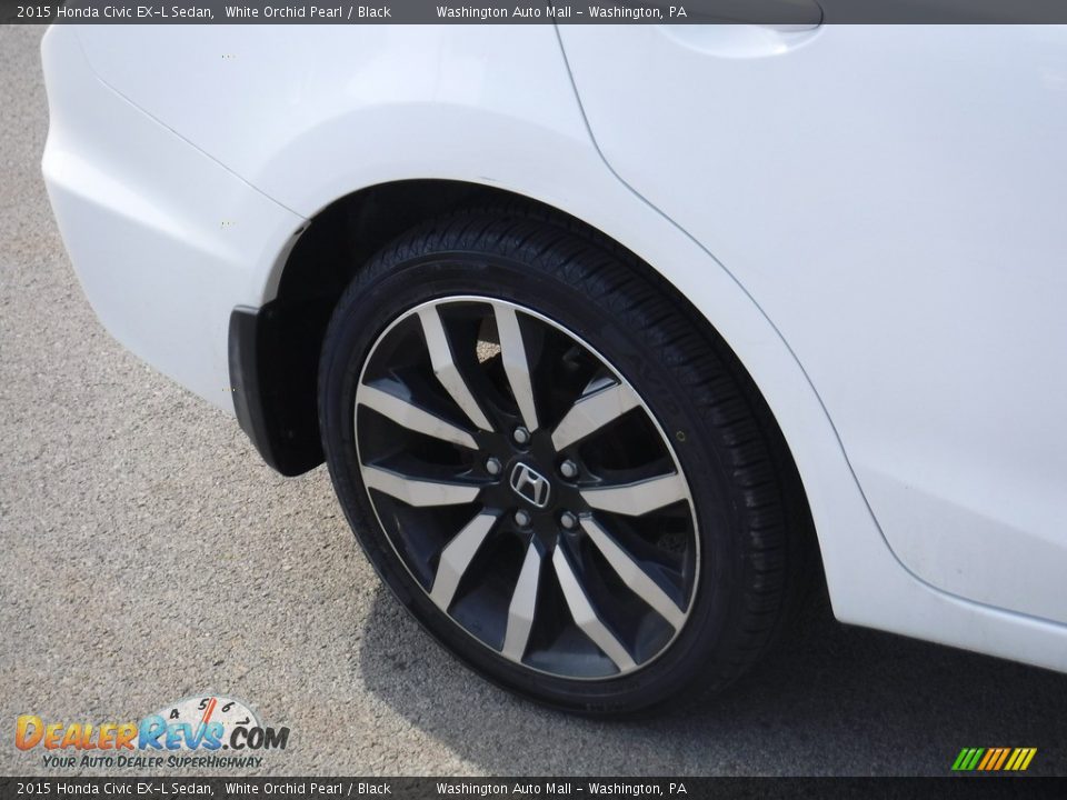 2015 Honda Civic EX-L Sedan White Orchid Pearl / Black Photo #4