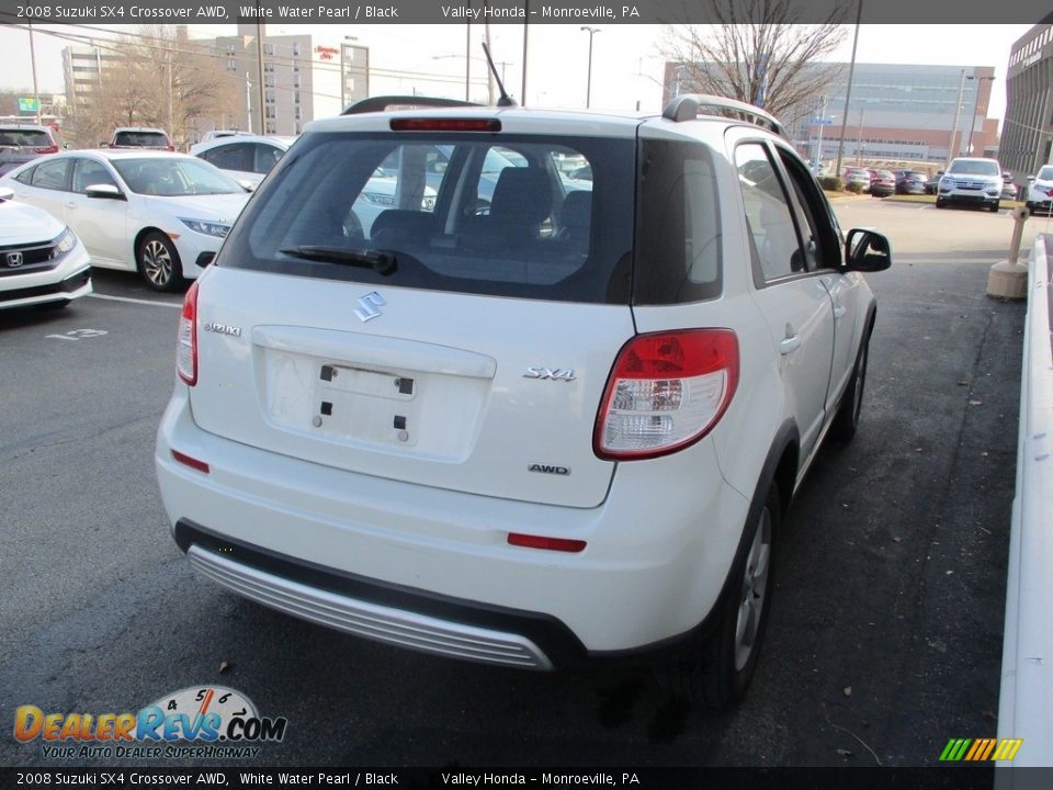 2008 Suzuki SX4 Crossover AWD White Water Pearl / Black Photo #5