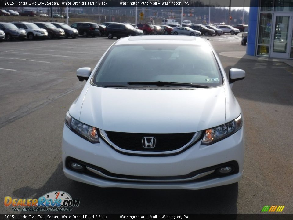 2015 Honda Civic EX-L Sedan White Orchid Pearl / Black Photo #5