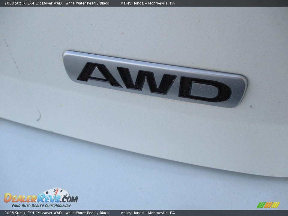 2008 Suzuki SX4 Crossover AWD White Water Pearl / Black Photo #6