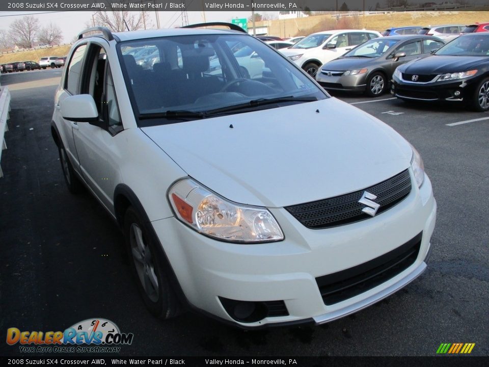 2008 Suzuki SX4 Crossover AWD White Water Pearl / Black Photo #7