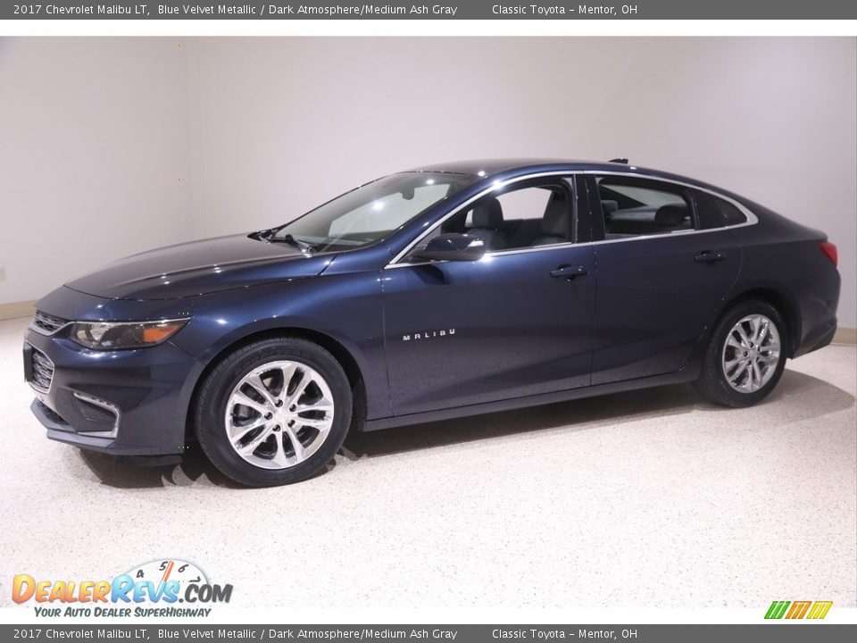 2017 Chevrolet Malibu LT Blue Velvet Metallic / Dark Atmosphere/Medium Ash Gray Photo #3