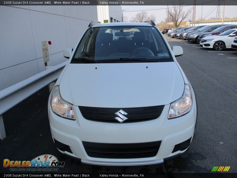 2008 Suzuki SX4 Crossover AWD White Water Pearl / Black Photo #8