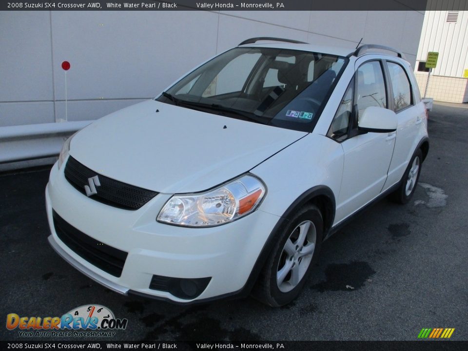 2008 Suzuki SX4 Crossover AWD White Water Pearl / Black Photo #9