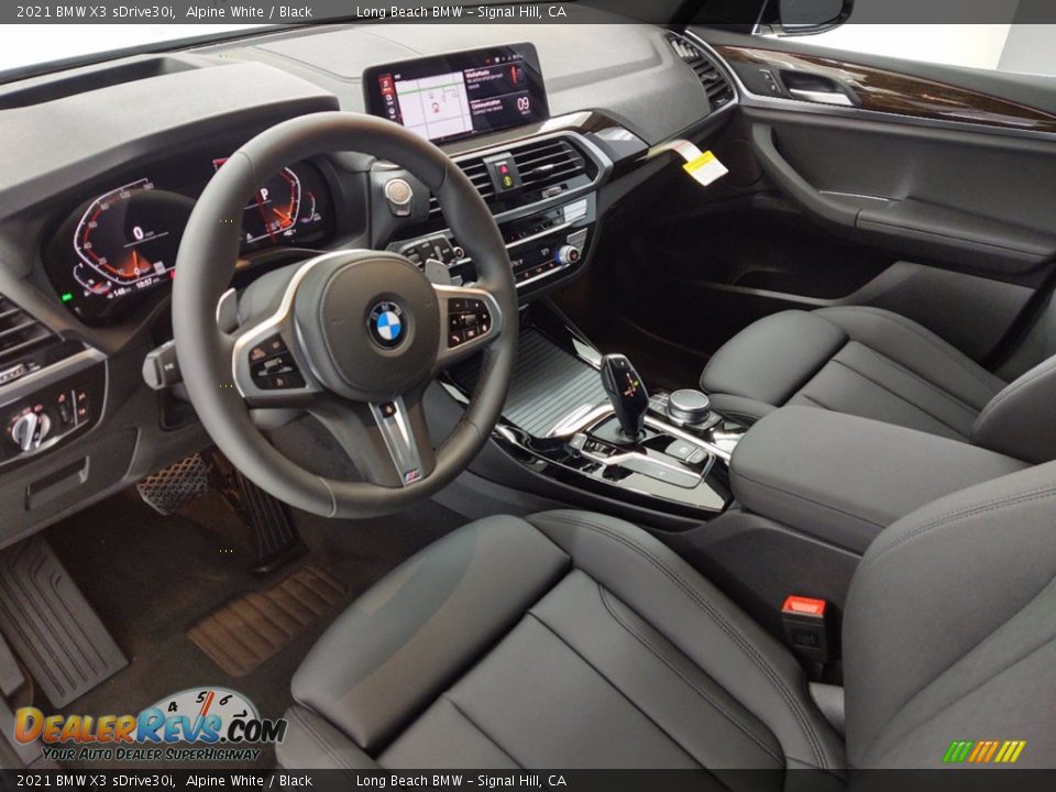 2021 BMW X3 sDrive30i Alpine White / Black Photo #12