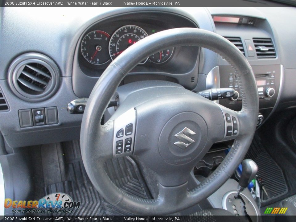 2008 Suzuki SX4 Crossover AWD White Water Pearl / Black Photo #14