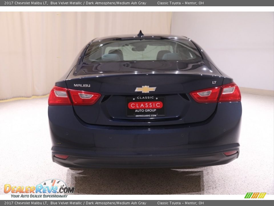 2017 Chevrolet Malibu LT Blue Velvet Metallic / Dark Atmosphere/Medium Ash Gray Photo #17
