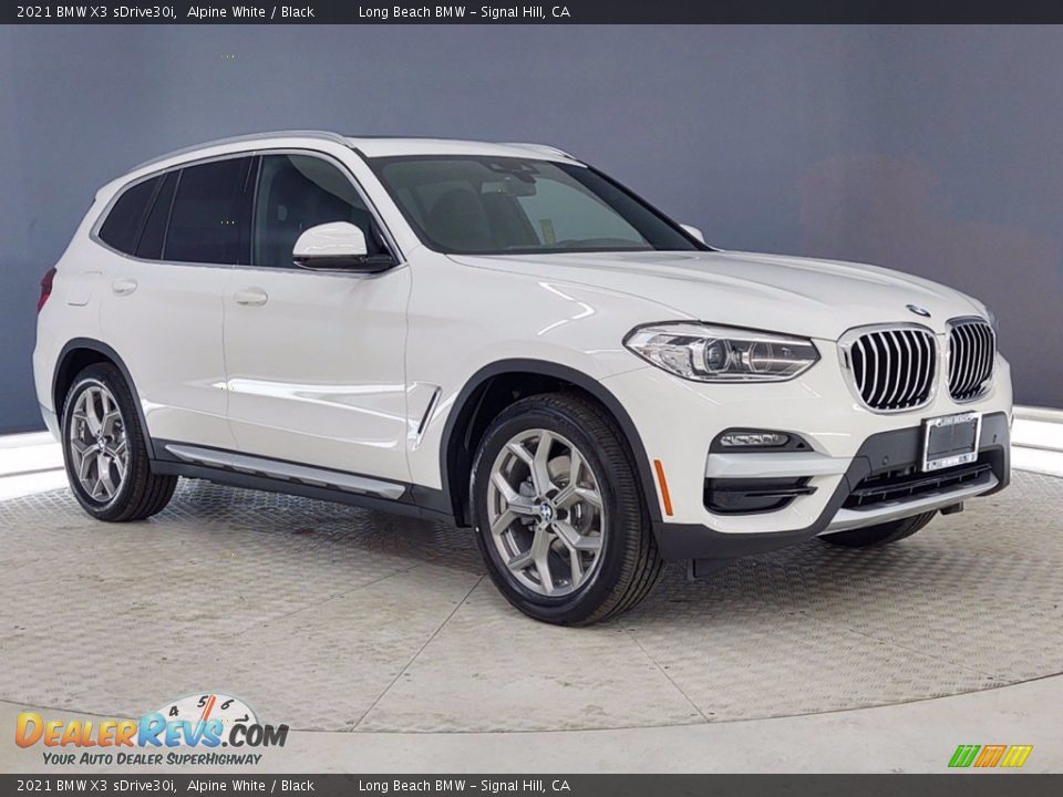 2021 BMW X3 sDrive30i Alpine White / Black Photo #27