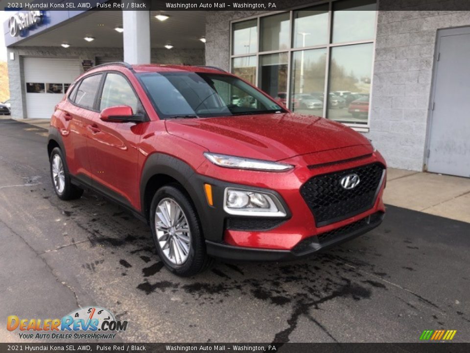 2021 Hyundai Kona SEL AWD Pulse Red / Black Photo #1