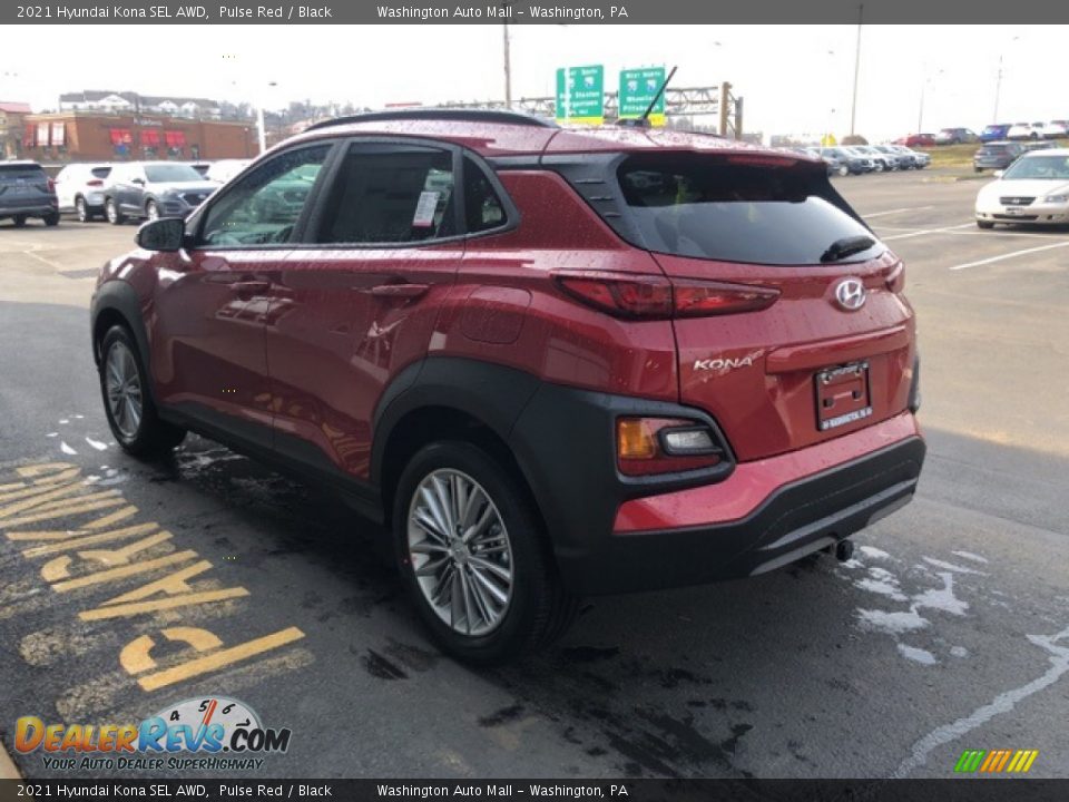 2021 Hyundai Kona SEL AWD Pulse Red / Black Photo #3