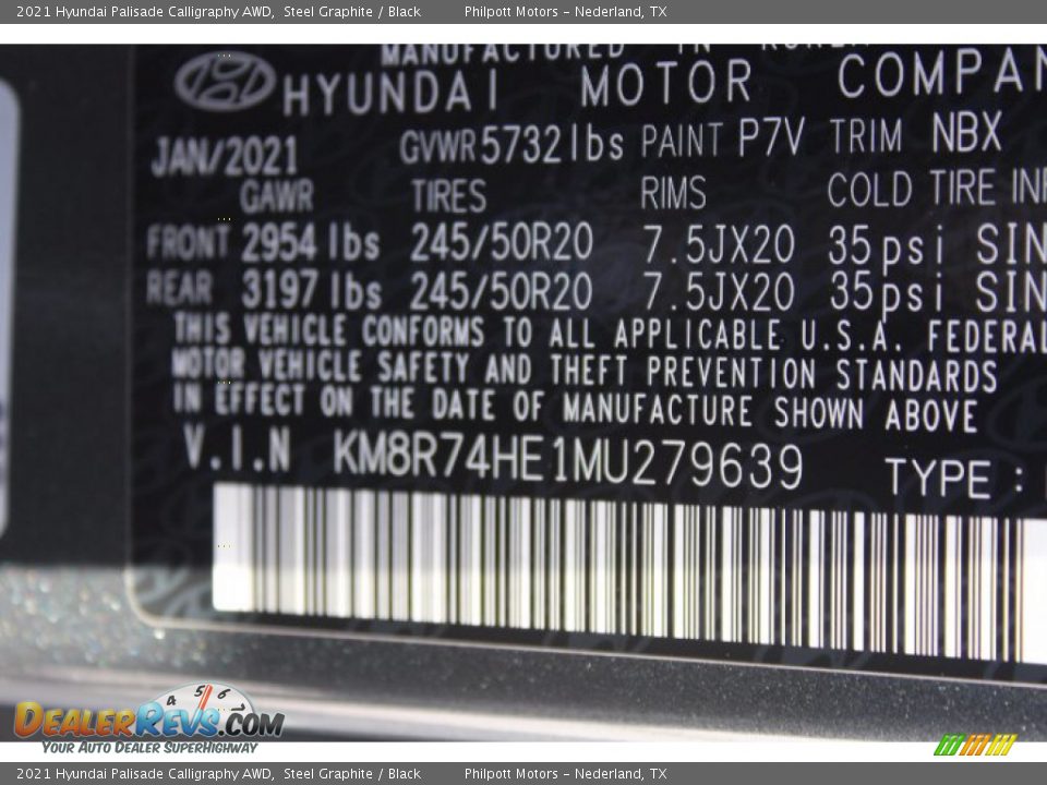 2021 Hyundai Palisade Calligraphy AWD Steel Graphite / Black Photo #25