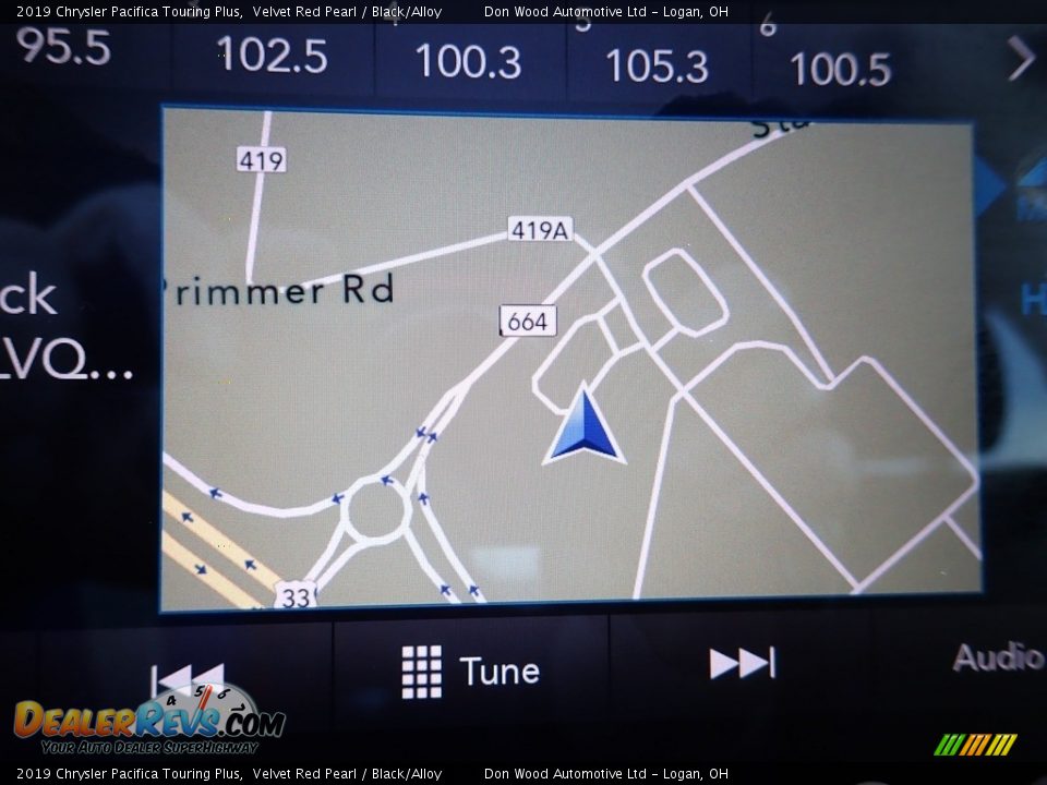 2019 Chrysler Pacifica Touring Plus Velvet Red Pearl / Black/Alloy Photo #2