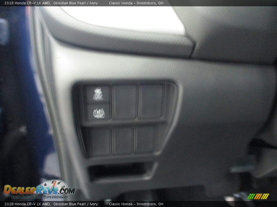 2018 Honda CR-V LX AWD Obsidian Blue Pearl / Ivory Photo #29