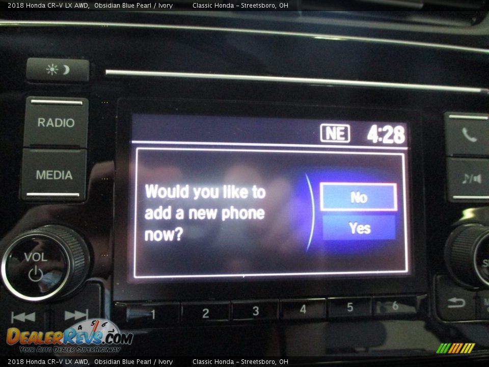 2018 Honda CR-V LX AWD Obsidian Blue Pearl / Ivory Photo #36