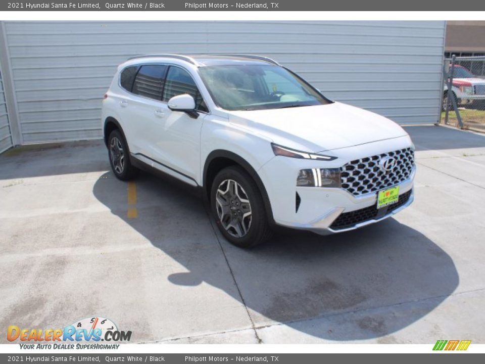 2021 Hyundai Santa Fe Limited Quartz White / Black Photo #2