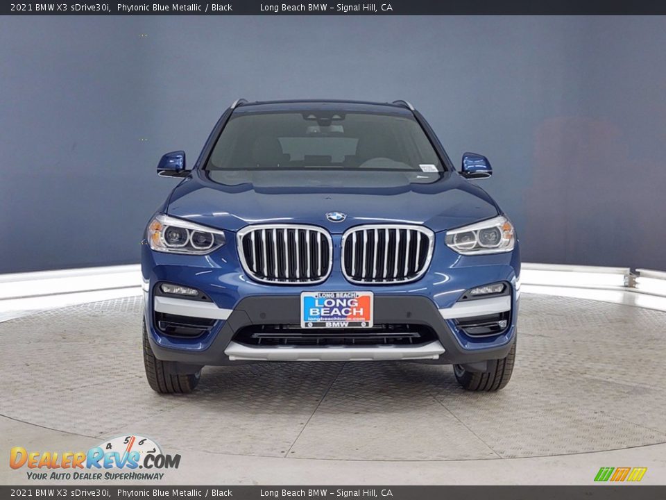 2021 BMW X3 sDrive30i Phytonic Blue Metallic / Black Photo #2