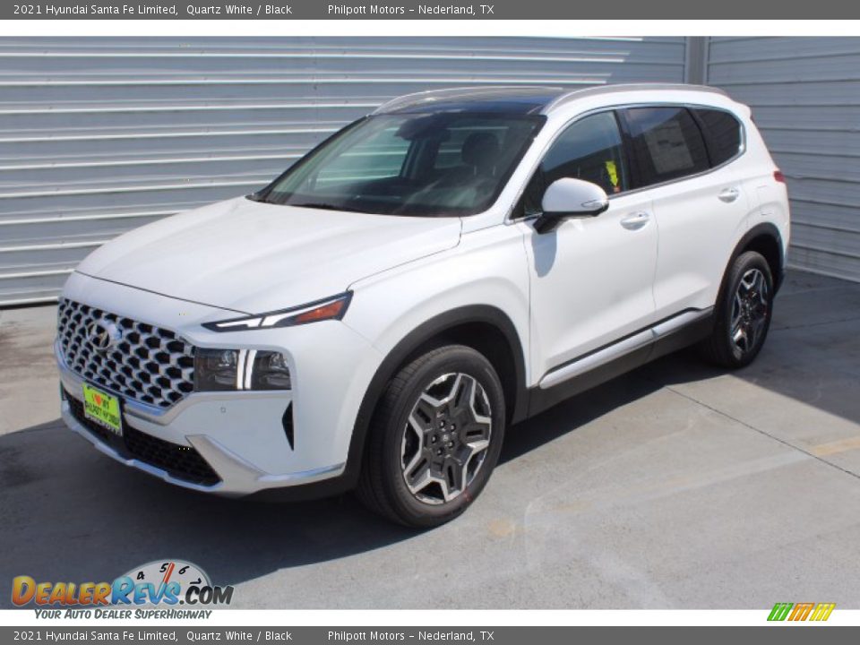 2021 Hyundai Santa Fe Limited Quartz White / Black Photo #4