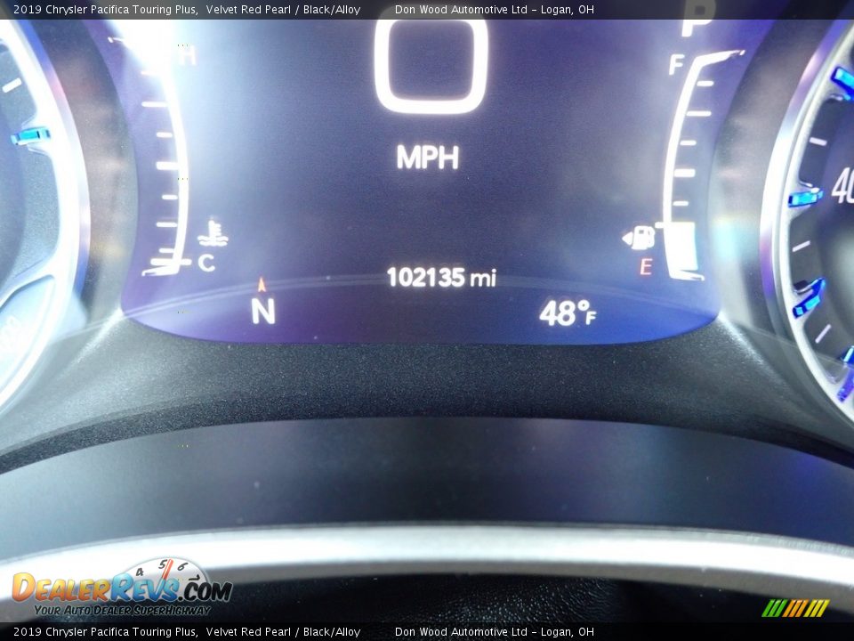 2019 Chrysler Pacifica Touring Plus Velvet Red Pearl / Black/Alloy Photo #25