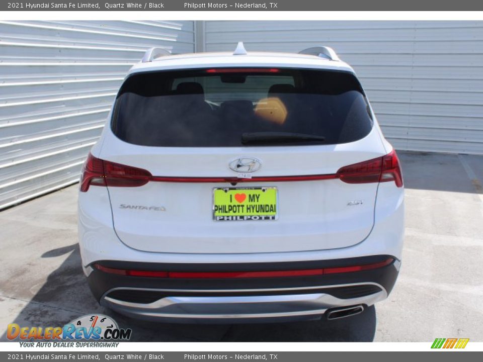 2021 Hyundai Santa Fe Limited Quartz White / Black Photo #7