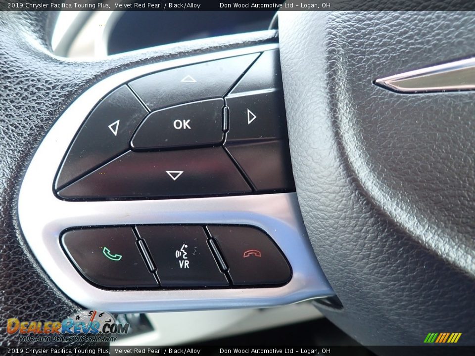 2019 Chrysler Pacifica Touring Plus Velvet Red Pearl / Black/Alloy Photo #27