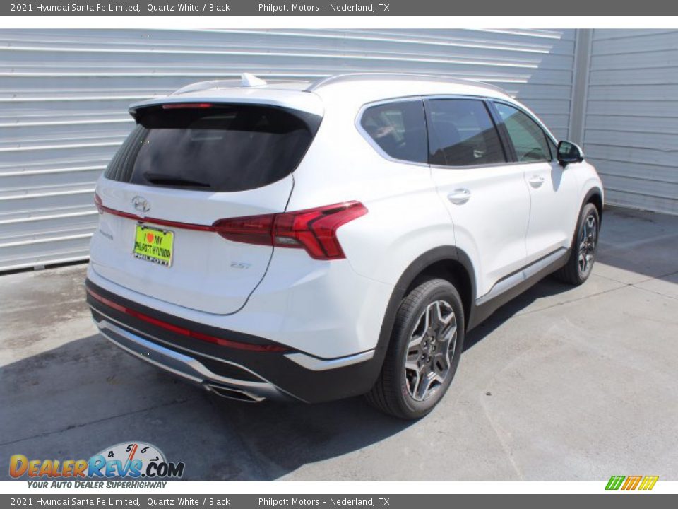 2021 Hyundai Santa Fe Limited Quartz White / Black Photo #8