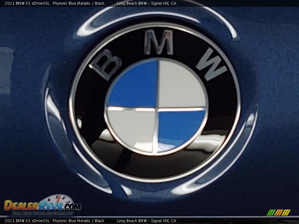 2021 BMW X3 sDrive30i Phytonic Blue Metallic / Black Photo #7