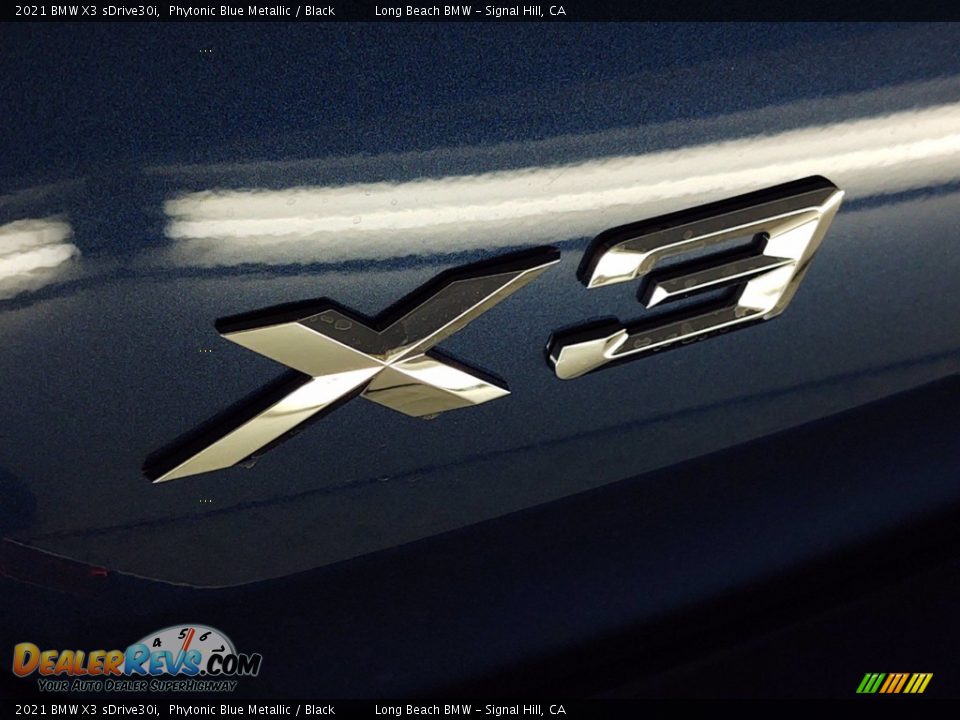 2021 BMW X3 sDrive30i Phytonic Blue Metallic / Black Photo #8