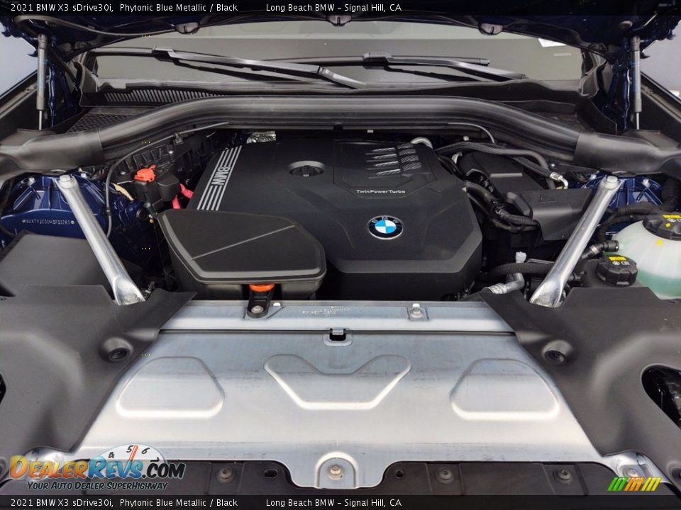 2021 BMW X3 sDrive30i Phytonic Blue Metallic / Black Photo #9