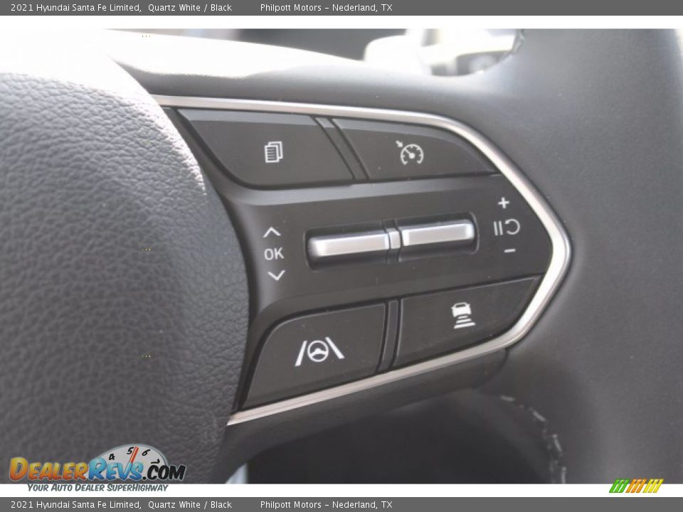2021 Hyundai Santa Fe Limited Quartz White / Black Photo #12