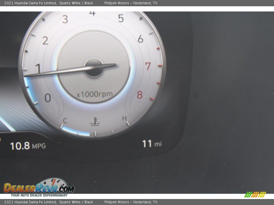 2021 Hyundai Santa Fe Limited Quartz White / Black Photo #14