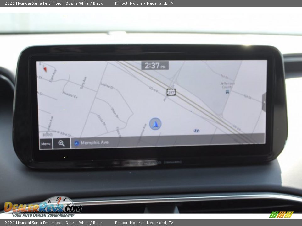 2021 Hyundai Santa Fe Limited Quartz White / Black Photo #15