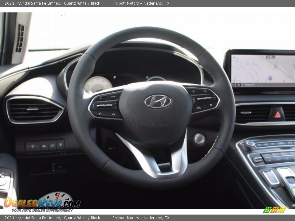 2021 Hyundai Santa Fe Limited Quartz White / Black Photo #22
