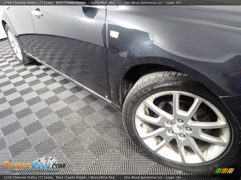 2008 Chevrolet Malibu LTZ Sedan Black Granite Metallic / Ebony/Brick Red Photo #4