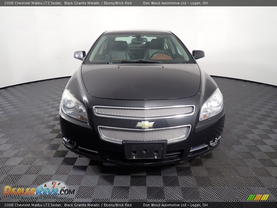 2008 Chevrolet Malibu LTZ Sedan Black Granite Metallic / Ebony/Brick Red Photo #5
