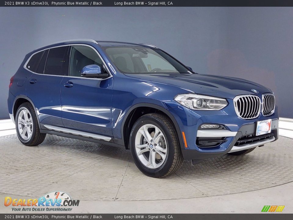 2021 BMW X3 sDrive30i Phytonic Blue Metallic / Black Photo #27