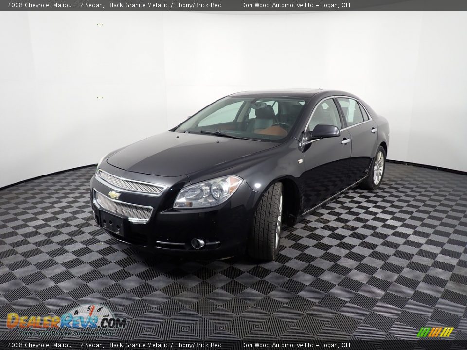 2008 Chevrolet Malibu LTZ Sedan Black Granite Metallic / Ebony/Brick Red Photo #8