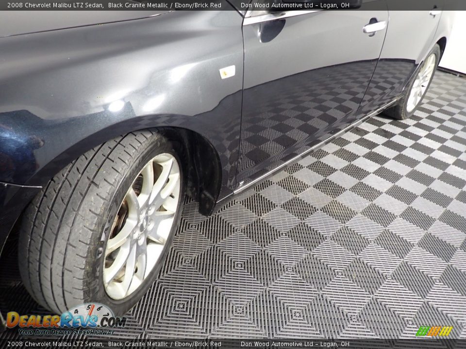 2008 Chevrolet Malibu LTZ Sedan Black Granite Metallic / Ebony/Brick Red Photo #9