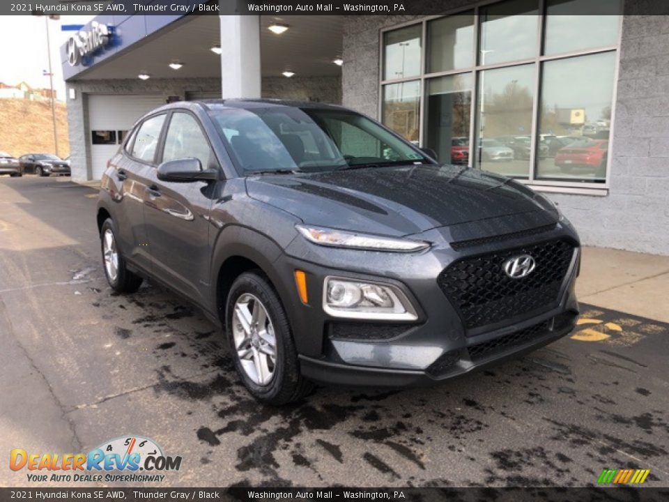 2021 Hyundai Kona SE AWD Thunder Gray / Black Photo #1