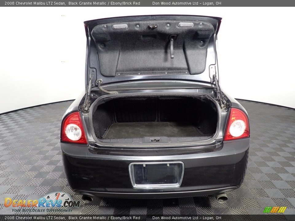 2008 Chevrolet Malibu LTZ Sedan Black Granite Metallic / Ebony/Brick Red Photo #13