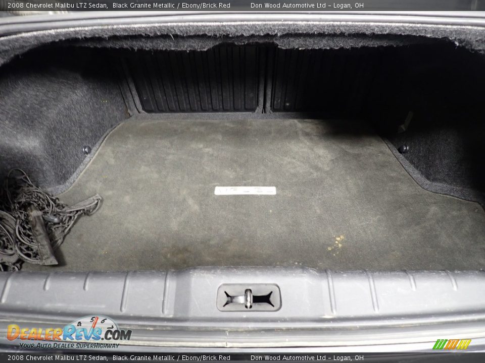 2008 Chevrolet Malibu LTZ Sedan Black Granite Metallic / Ebony/Brick Red Photo #14