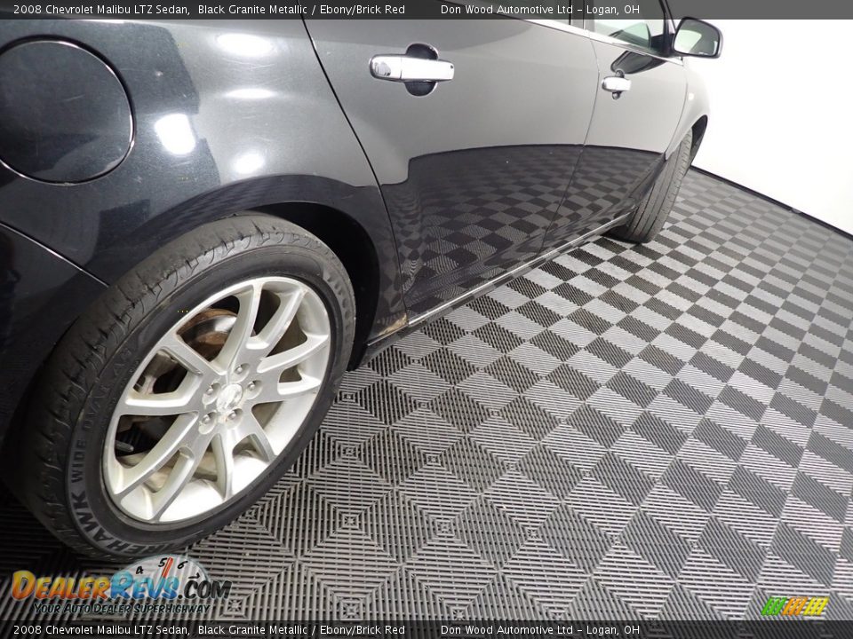 2008 Chevrolet Malibu LTZ Sedan Black Granite Metallic / Ebony/Brick Red Photo #16