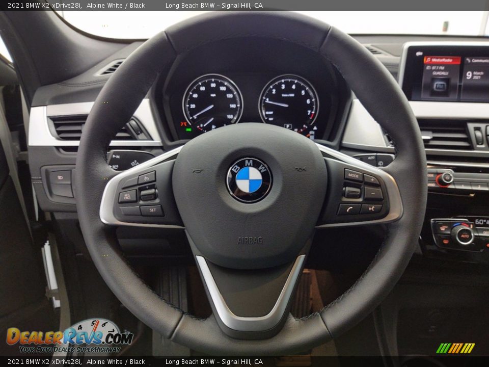2021 BMW X2 xDrive28i Alpine White / Black Photo #14