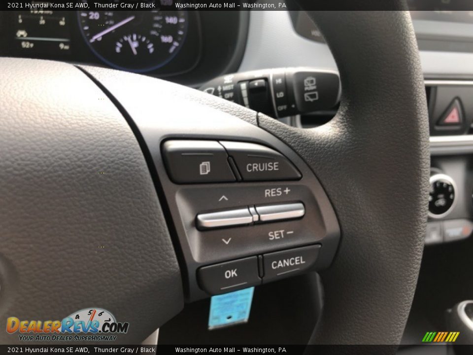 2021 Hyundai Kona SE AWD Thunder Gray / Black Photo #12