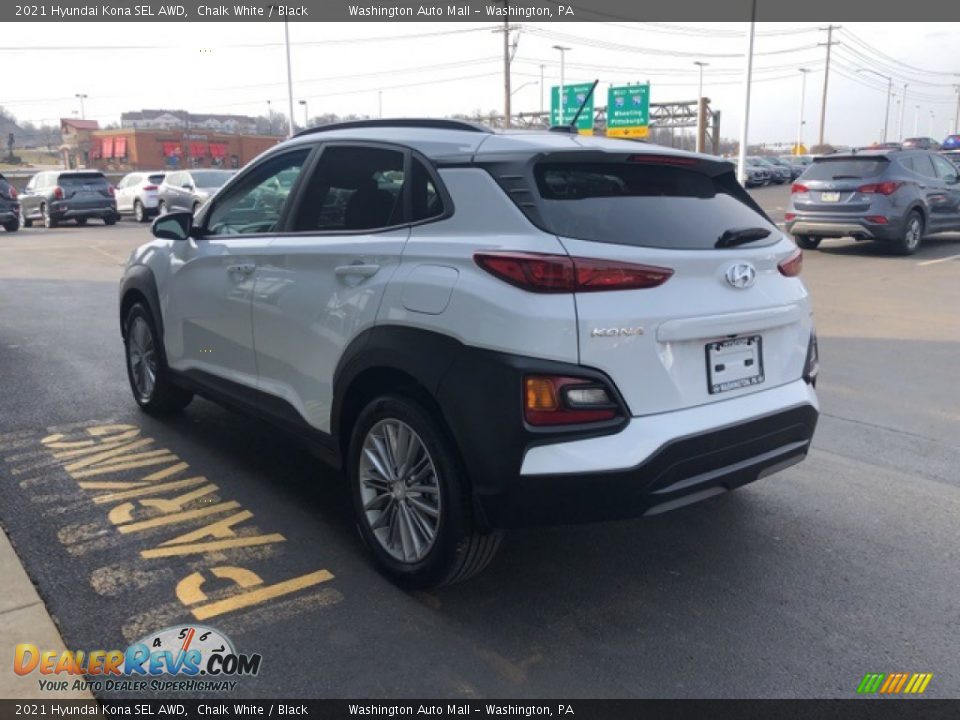 2021 Hyundai Kona SEL AWD Chalk White / Black Photo #3