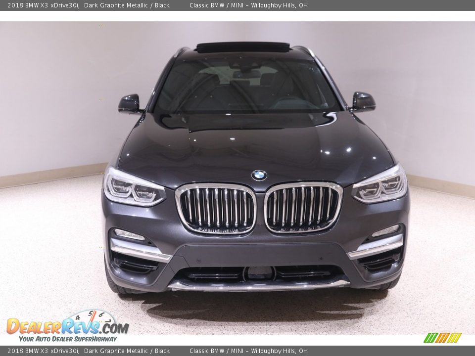 2018 BMW X3 xDrive30i Dark Graphite Metallic / Black Photo #2