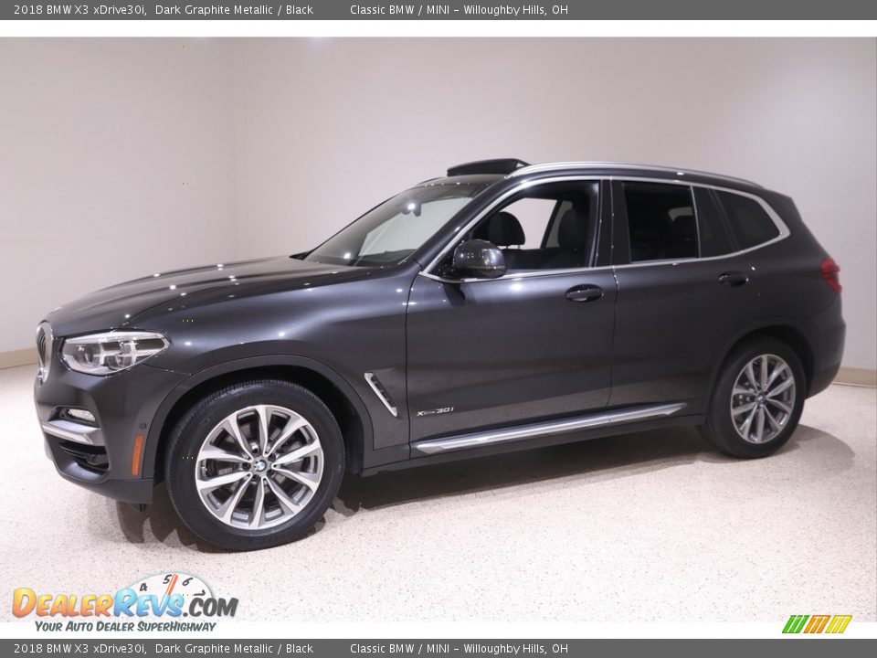 2018 BMW X3 xDrive30i Dark Graphite Metallic / Black Photo #3