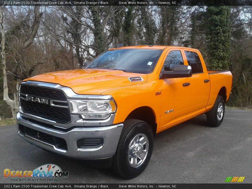 2021 Ram 2500 Tradesman Crew Cab 4x4 Omaha Orange / Black Photo #2